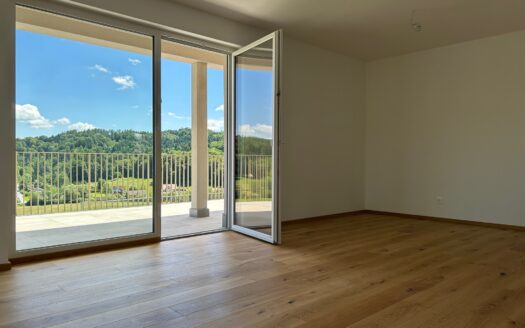 St. Ulrich: Projekt „Landliebe“ Erstbezugscharakter ! Exklusiv ausgestattete 3 -Zimmer mit grossem Balkon (ca. 14 m²) Nähe Fernitz (St. Ulrich a.W.) zu vermieten!